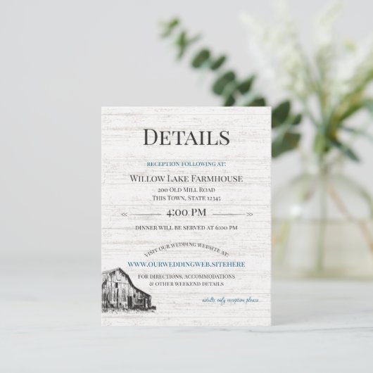 ファームハウスカントリーバーンスケッチ詳細インフォエンクロス エンクロージャーカード (スタンド正面)