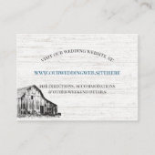 ファームハウスカントリーバーンスケ結婚ッチのウェブサイト情報 エンクロージャーカード (正面)