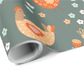 ファームハウスカントリーフォークアート ラッピングペーパー (ロールコーナー)