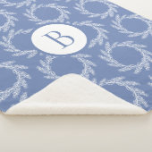 ファームハウスカントリーホワイトウィートリース |モノグラム シェルパブランケット (3/4)