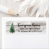 ファームハウスカントリー住所 シールウィズパインツリー ラベル (インサイチュ)