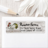 ファームハウスカントリー住所 シールウィズルースター ラベル (インサイチュ)