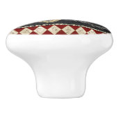 ファームハウスキッチンオンドルチャルクボードブラックnホワイト セラミックノブ (側面)