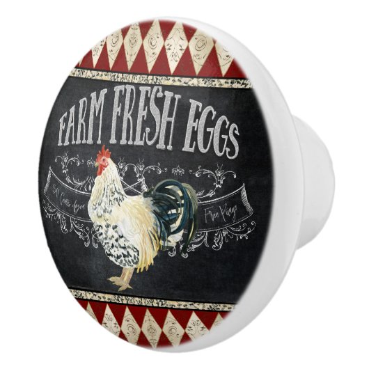 ファームハウスキッチンロースターシャルボードファームフレッシュ セラミックノブ (右)