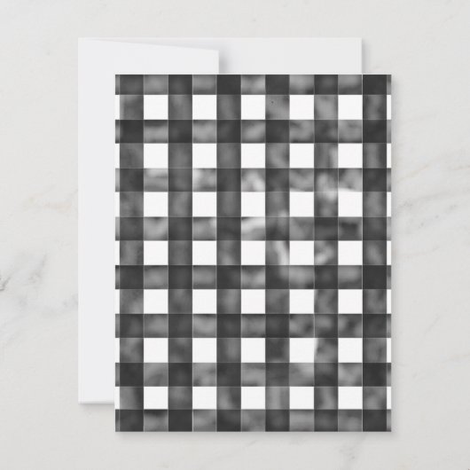 ファームハウスギンガムボホスリーピーベアーベビーシャワー 招待状 (裏面)