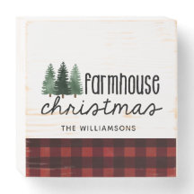 ファームハウスクリスマスカントリープレイドファームハウススタイル