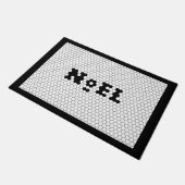 ファームハウスクリスマスクリスニューエルタイルデザイン ドアマット (アングル)