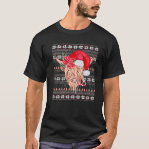 ファームハウスクリスマスストッキングススタッファースハイランドChr Tシャツ
