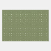 ファームハウスクリスマスソフトグリーン ラッピングペーパーシート (正面2)