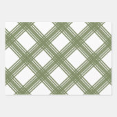 ファームハウスクリスマスソフトグリーン ラッピングペーパーシート (正面)