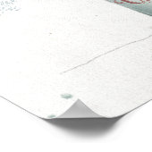 ファームハウスクリスマスツリーと（鳥）ショウジョウコウカンチョウ ポスター (角)