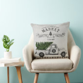 ファームハウスクリスマスツリーファームトラックピロー クッション (椅子)