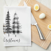 ファームハウスクリスマスツリー キッチンタオル (四つ折り)