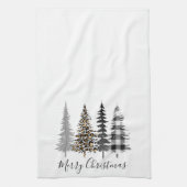 ファームハウスクリスマスツリー キッチンタオル (縦)