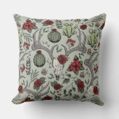 ファームハウスクリスマスフローラシカスカル〔雄ジカの〕枝角 クッション (正面)