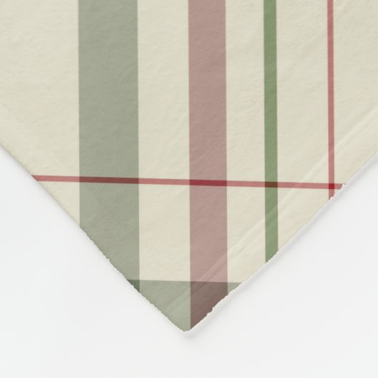 ファームハウスクリスマスプレイド フリースブランケット (角)