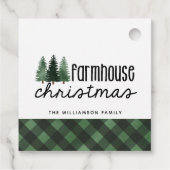 ファームハウスクリスマスプレッドファミリーネームメッセージカード フェイバータグ (裏面)