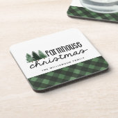 ファームハウスクリスマスプレッドファミリー名コースターセット コースター (左側)