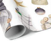 ファームハウスクリスマスラッピング紙シーズンシック ラッピングペーパー (ロールコーナー)