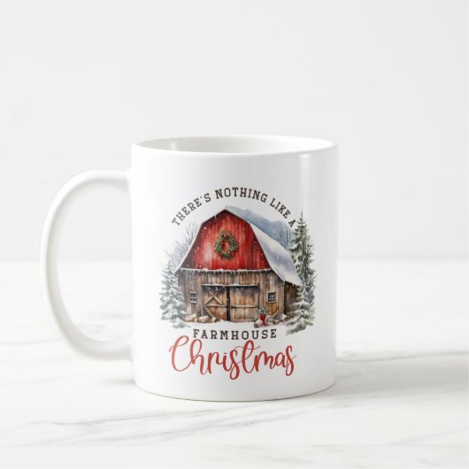 ファームハウスクリスマス コーヒーマグカップ (左)