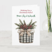 ファームハウスクリスマス | ページ内の色付け カード (正面)