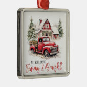 ファームハウスクリスマス メタルオーナメント (右)