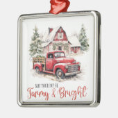 ファームハウスクリスマス メタルオーナメント (左)
