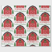 ファームハウスクリスマス ラッピングペーパー (フラット)