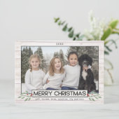 ファームハウスクリスマス |白黒バッファローチェック シーズンカード (スタンド正面)