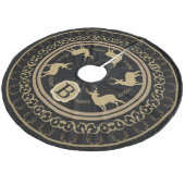 ファームハウスグラムブラック&タウペディアー〔雄ジカの〕枝角&バックス フリース ツリースカート (アングル)