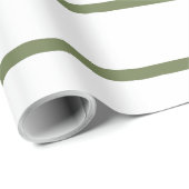 ファームハウスグリーンストライプの ラッピングペーパー (ロールコーナー)