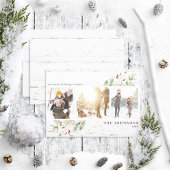 ファームハウスグリーンリーニュートラルフォトコラージュ シーズンカード