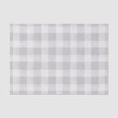 ファームハウスグレイ&ホワイトバッファロープレイドティッシュペーパー 薄葉紙 (正面)