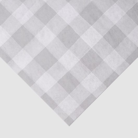 ファームハウスグレイ&ホワイトバッファロープレイドティッシュペーパー 薄葉紙 (詳細)