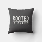 ファームハウスグレークリスチャン装飾用クッション クッション (裏面)