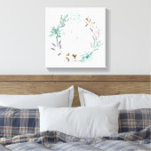 ファームハウスコットンタイポグラフィ保 – ライフシンプル キャンバスプリント (インサイチュ (寝室))