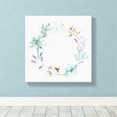 ファームハウスコットンタイポグラフィ保 – ライフシンプル キャンバスプリント (インサイチュ (ウッドフロア))