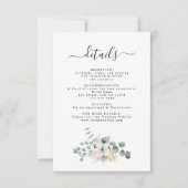 ファームハウスコットンユーカリ結婚ス詳細カード 出欠カード (正面)