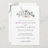 ファームハウスコットンユーカリ結婚式招待状 案内状 (正面/裏面)