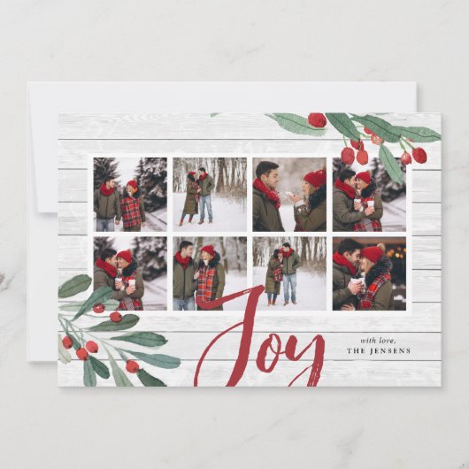ファームハウスコラージュ |ホリデーフォトカード シーズンカード (正面)