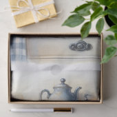 ファームハウスコーヒーポットとワイルドフラワーのティッシュペーパー 薄葉紙 (ギフト)