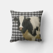 ファームハウスコ素朴ウカントリーブラックアンドホワイトシック クッション (裏面)