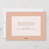 ファームハウスサンクフルフローラシック幸せ感謝祭 シーズンカード (裏面)