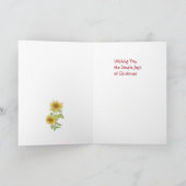 ファームハウスサンフラワークリスマスカード シーズンカード (内部)