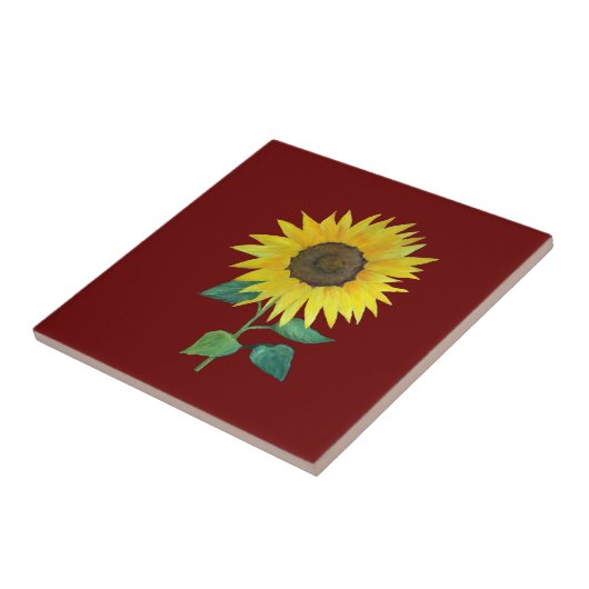 ファームハウスサンフラワー タイル (側面)