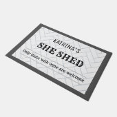 ファームハウスシェッドカスタム ドアマット (アングル)