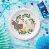 ファームハウスシック赤ちゃんシャワー ペーパープレート (パーティー)