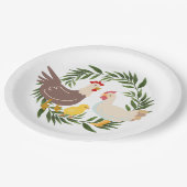 ファームハウスシック赤ちゃんシャワー ペーパープレート (アングル)