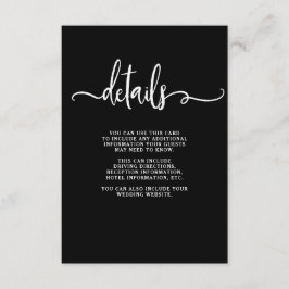 ファームハウスシック |の結婚ゲスト詳細 エンクロージャーカード