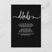 ファームハウスシック |の結婚ゲスト詳細 エンクロージャーカード (正面)